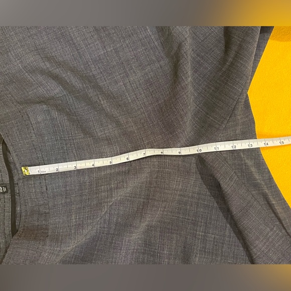 Talbots straight leg trousers / dressy pants w/ stretchy waist. Grey. 18W - Picture 10 of 13